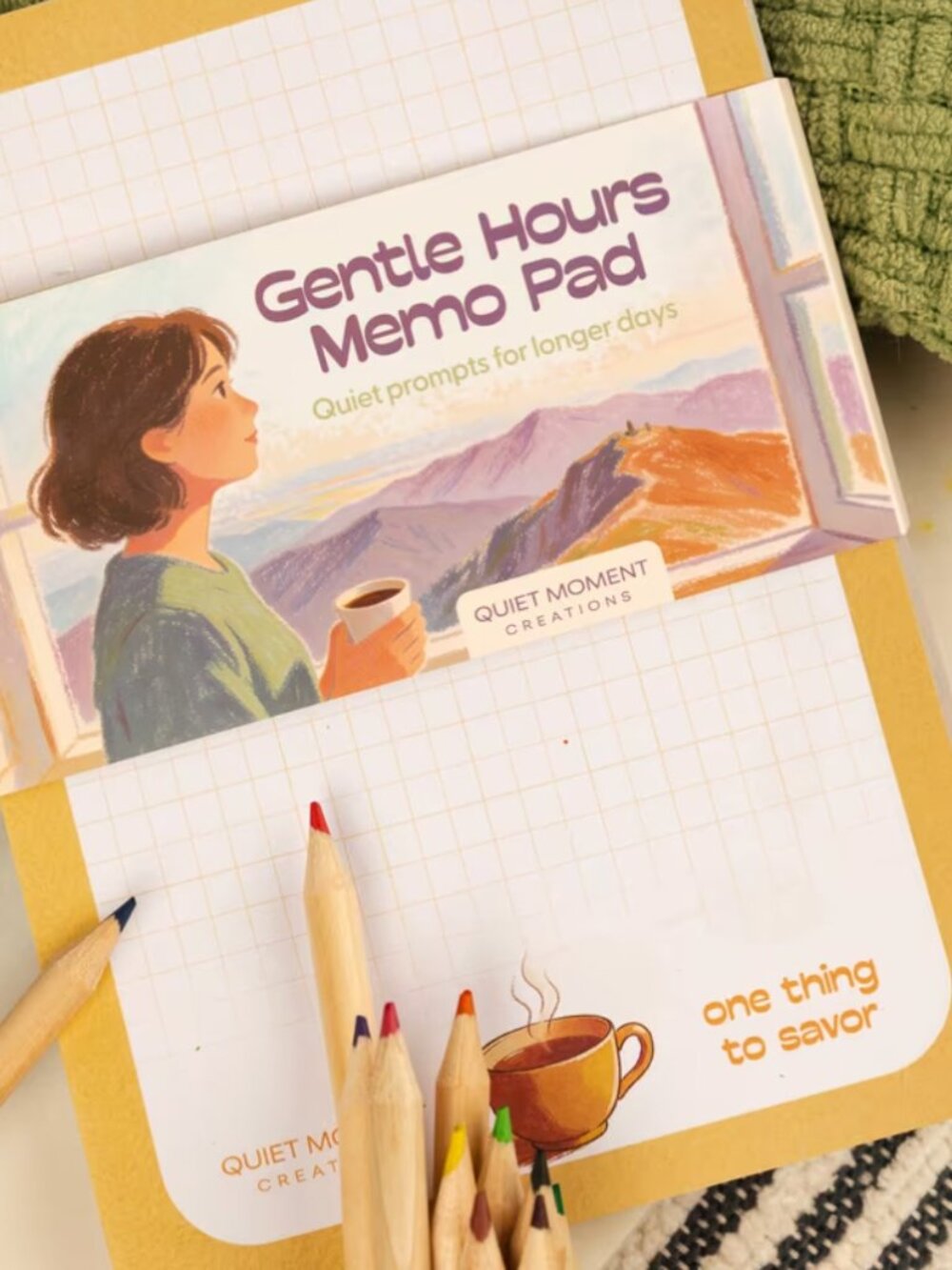 Gentle Hours Memo Pad - NWT